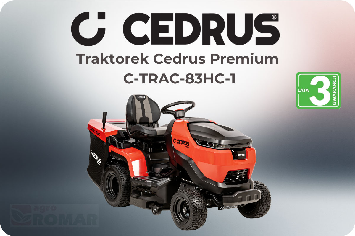 Traktorek ogrodowy Cedrus Premium C-TRAC-83HC-1